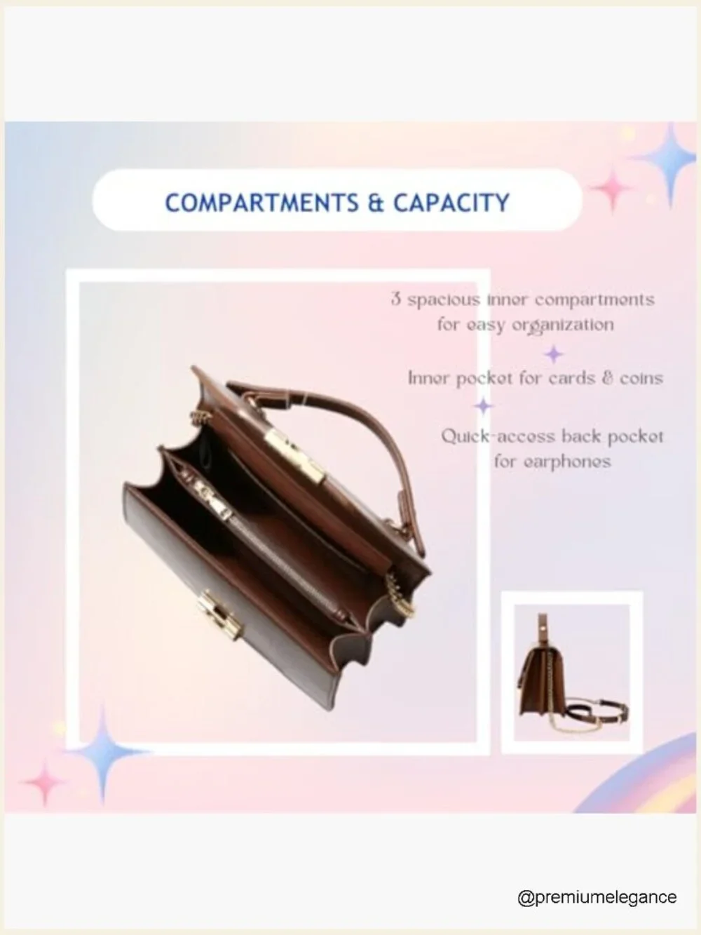 Vegan Leather Top Handle Satchel Bag Crossbody Purse Flap with Chain Strap